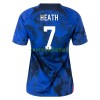 Maillot de Supporter Etats-Unis HEATH 7 Extérieur Coupe du Monde 2022 Pour Femme